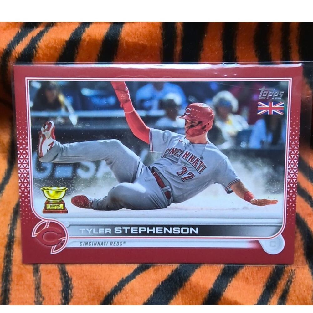 Tyler Stephenson 2022 Topps UK Edition #186 Red 2/5 Cincinnati Reds MLB